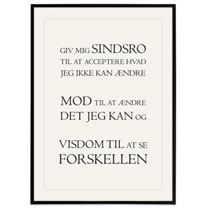 Plakat - Sindsrobønnen - Sandfarvet