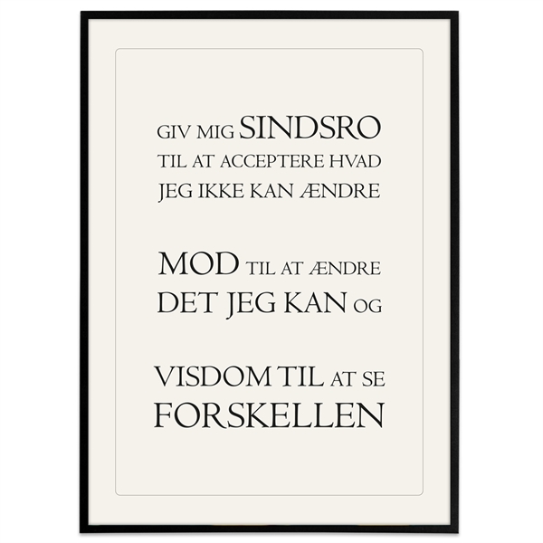 Plakat - Sindsrobønnen - Sandfarvet