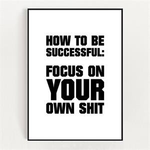 Postkort  A5 - How to be successful