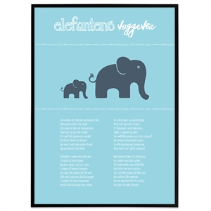 Plakat Elefantens vuggevise børneplakat, dreng
