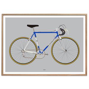 Plakat - Racing Bike Blue