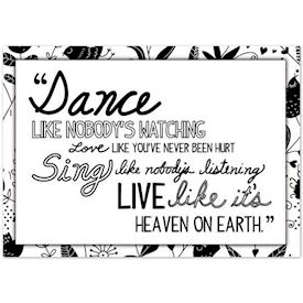  Plakat - Dance, Love, Sing