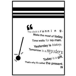 Citat Plakat - Today is a gift