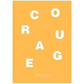 Wordpuzzle Plakat - Courage