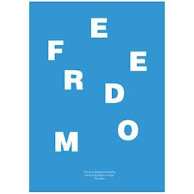 Wordpuzzle Plakat - Freedom
