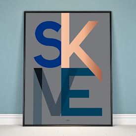 plakat med grafisk opsætning af SKIVE