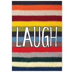 Plakat Knitted Happy Words - LAUGH