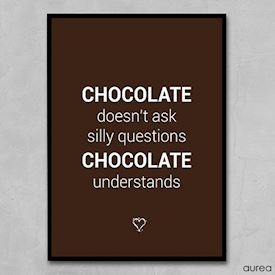 Plakat - Chokolade forstår