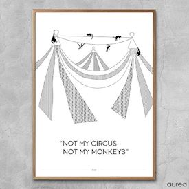Plakat - Not my circus, not my monkeys!
