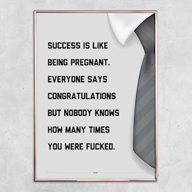 Plakat der handler om succes 