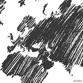 Plakat verdenskort sketch i sort og hvid