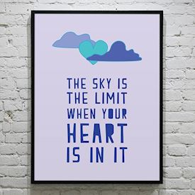 Plakat The sky is the limit - colors