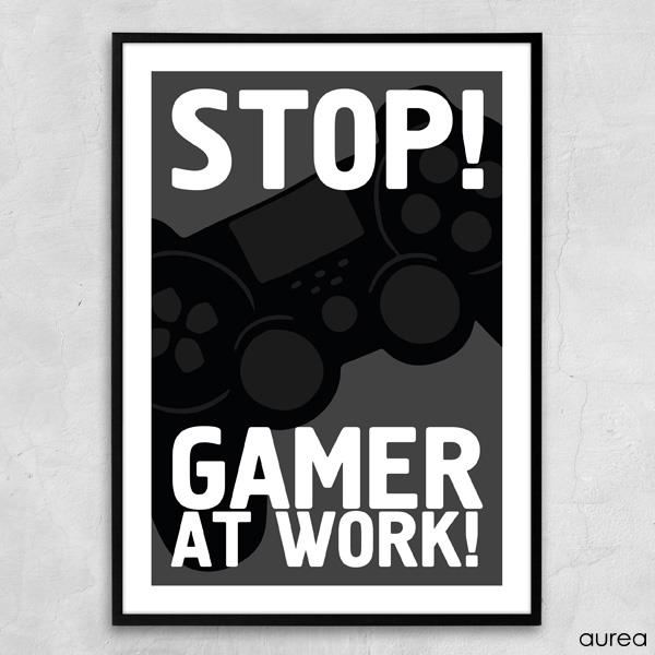 - A gamer at work