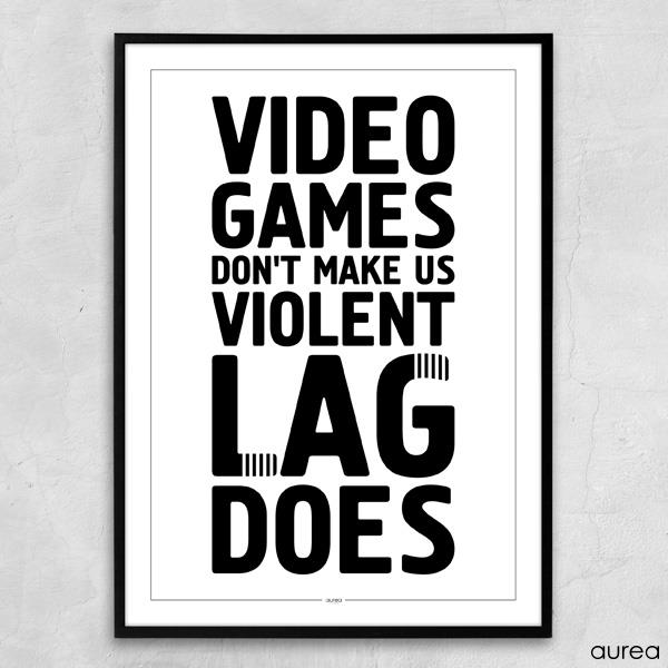 Plakat - Videogames isn\'t violent