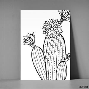 Postkort  A5 -  Kaktus