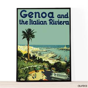 A4 postkort til billedvæggen med motiv af Genoa