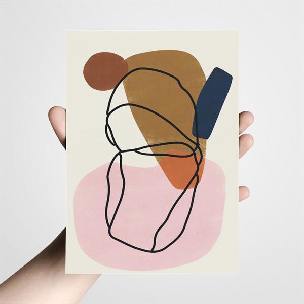 Postkort  A5 - Artwerk modern #4