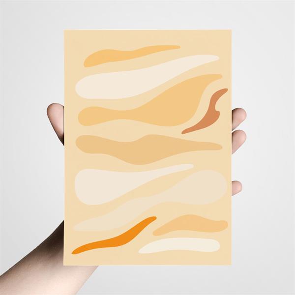 Postkort  A5 - Vivid orange