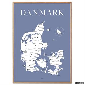 Plakat med Danmark - Bestil online