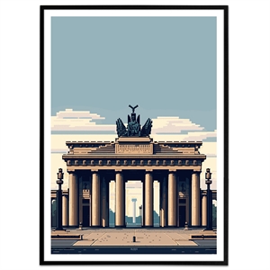 plakat med Brandenburger Tor