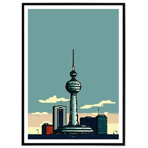 Plakat med Berlins fjernsynstårn