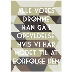 Plakat - Alle vores drømme 