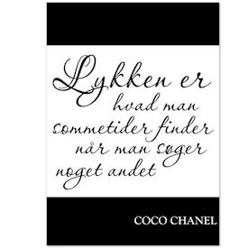 Citat Plakat - Coco Chanel