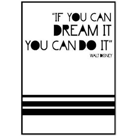 Citat Plakat - Dream it Do it