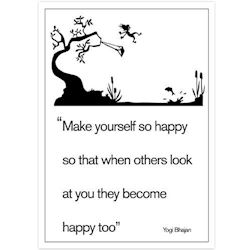 Citat Plakat - Make Yourself Happy