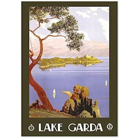 Retro Plakat Garda Søen