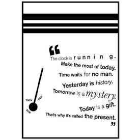 Citat Plakat - Today is a gift