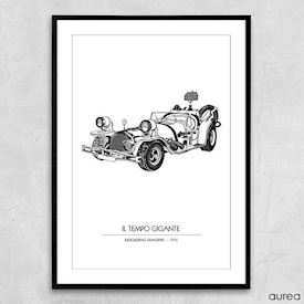 Plakat - Kendte biler, Il Tempo Gigante fra "Bjergkøbing grandprix"