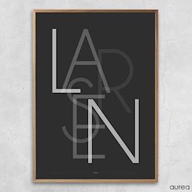Plakat med efternavn - Larsen