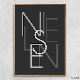 Plakat med efternavn - Nielsen