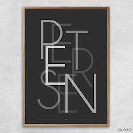 Plakat med efternavn - Petersen
