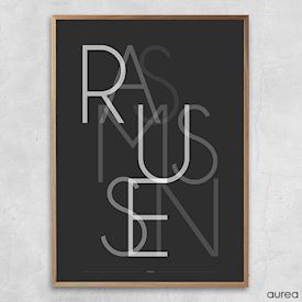 Plakat med efternavn - Rasmussen