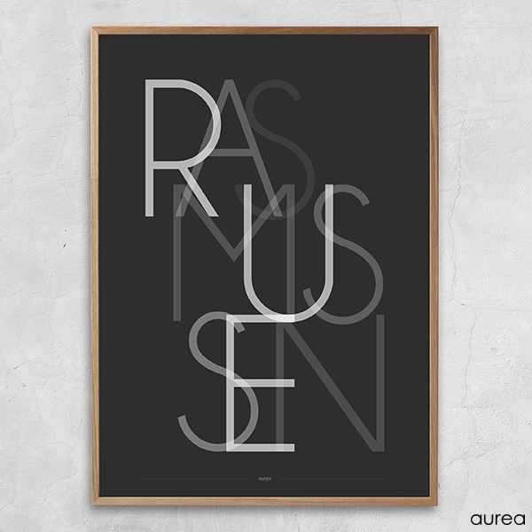 Plakat med efternavn - Rasmussen
