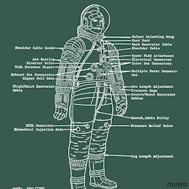Astronauternes rumdragt, plakat til hjemmet
