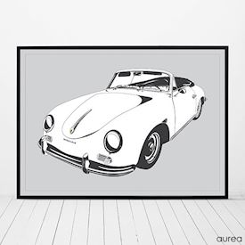 Plakat - Porsche 356