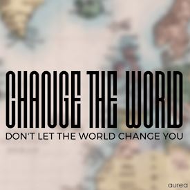 Plakat Change the world - closeup