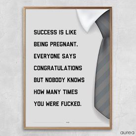Plakat - Succes is like being pregnant