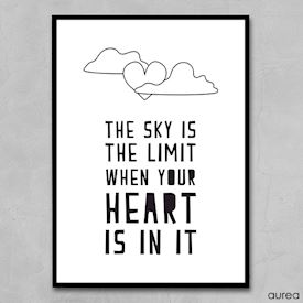 Plakat the sky is the limit