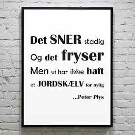 Plakat - "Optimisme" af Peter Plys