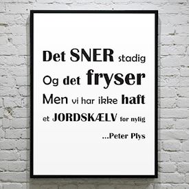 Plakat - "Optimisme" af Peter Plys