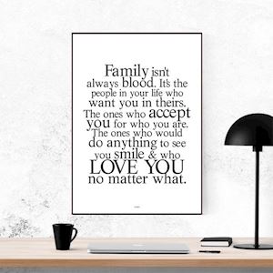 Plakat - Family and Friends