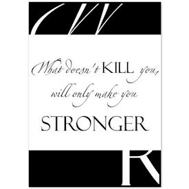 Citat Plakat - Stronger
