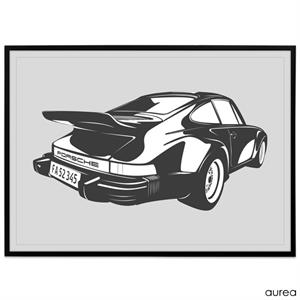 Porsche 930 Turbo plakat