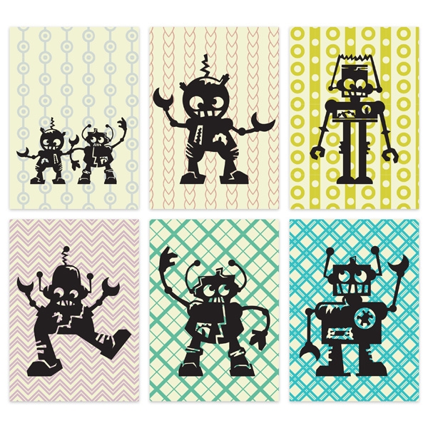 Postkort minigalleri - Robotter