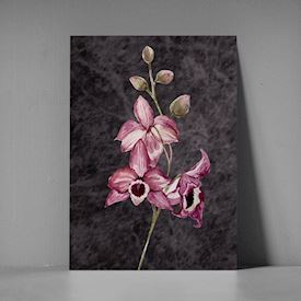 Postkort A5 - Pink flower