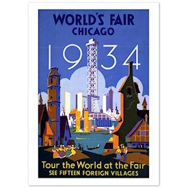 Retroplakat World fair, Chicago